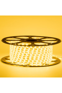 Лед лента 220 В желтая smd 2835 48led/м 6Вт/м IP65, 1м