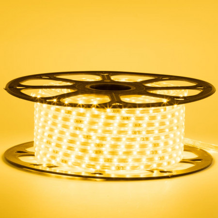 Лед лента 220 В желтая smd 2835 48led/м 6Вт/м IP65, 1м