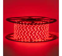 Лед лента 220 В красная smd 2835 48led/м 6Вт/м IP65, 1м