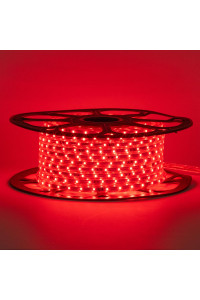 Лед лента 220 В красная smd 2835 48led/м 6Вт/м IP65, 1м