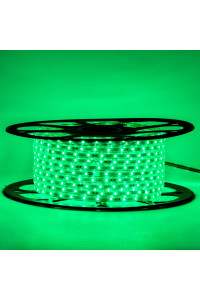 Мигающая led лента 220 В зеленая smd 2835 48led/м 6Вт/м IP65, 1м