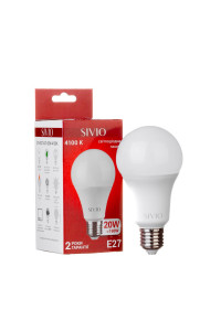 Led лампа Sivio 20Вт A70 нейтральная белая E27 4100K