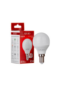 Led лампа Sivio 8Вт G45 нейтральная белая E14 4100K