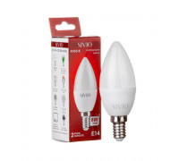 Led лампа Sivio 8Вт C37 нейтральная белая E14 4100K