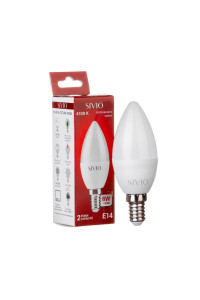 Led лампа Sivio 8Вт C37 нейтральная белая E14 4100K