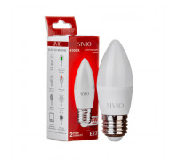 Led лампа Sivio 8Вт C37 нейтральная белая E27 4100K