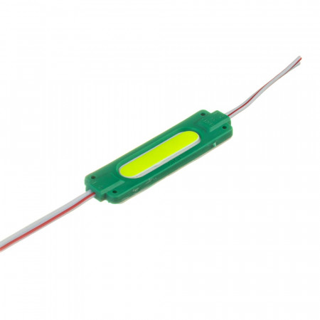 Модуль светодиодный зеленый 24в COB 1LED 2Вт герметичный