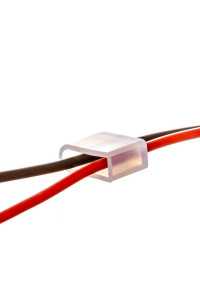 Монтажный комплект для LED неона 12 V 6 mm (2 заглушки + 2 провода)