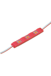Модуль светодиодный красный 12в smd5730 3LED 1.5Вт герметичный