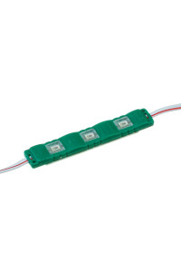 Модуль светодиодный зелёный 12в smd5730 3LED 1.5Вт герметичный