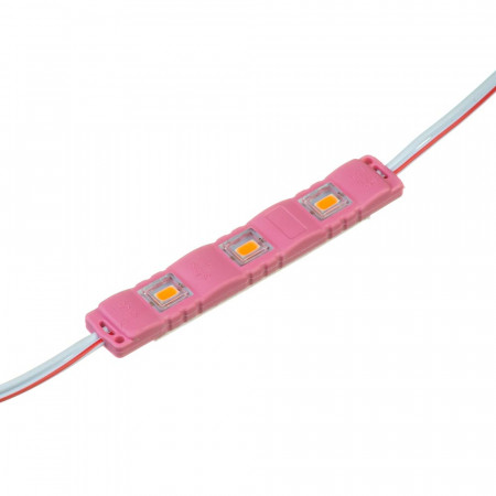 Модуль светодиодный розовый 12в smd5730 3LED 1.5Вт герметичный